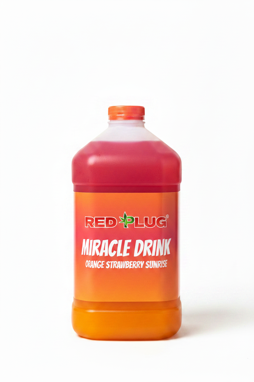 Red Plug Miracle Drink Gallon - Orange Strawberry Sunrise