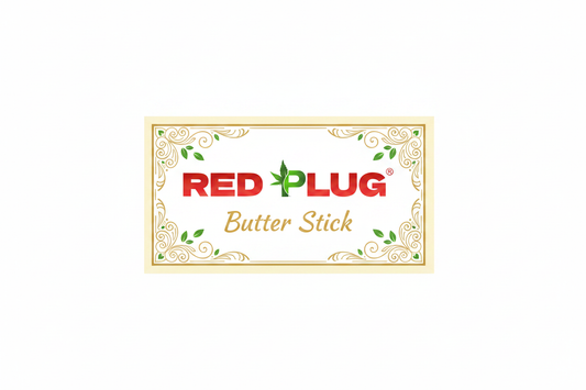 Red Plug Butter Stick Label