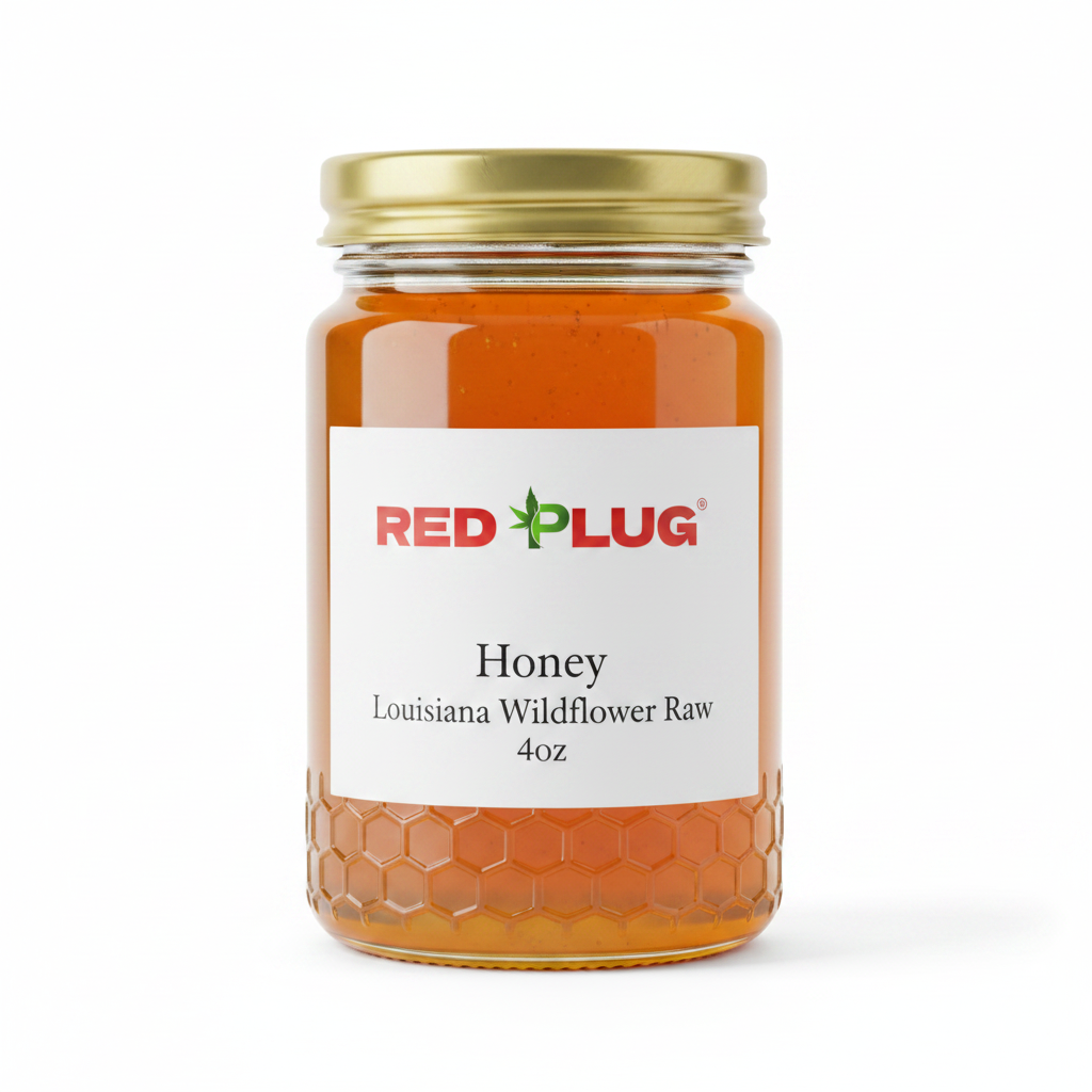 Red Plug Honey Jar