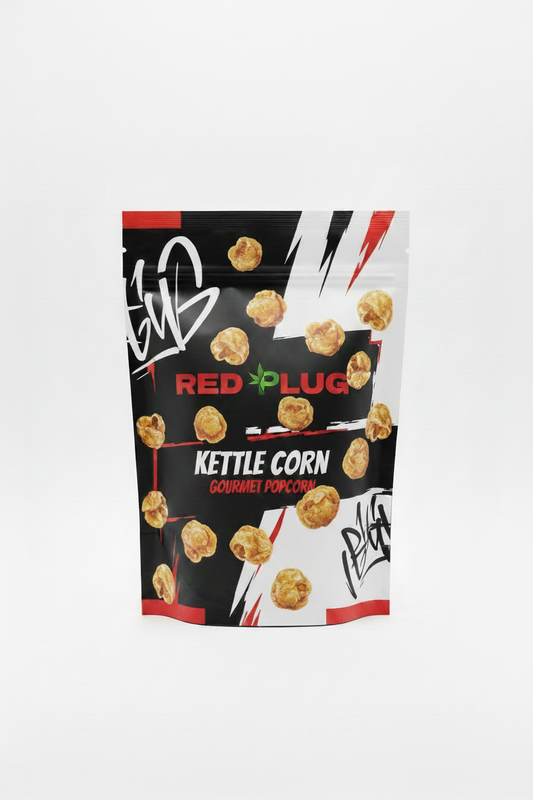 Red Plug Kettle Corn Popcorn Bag
