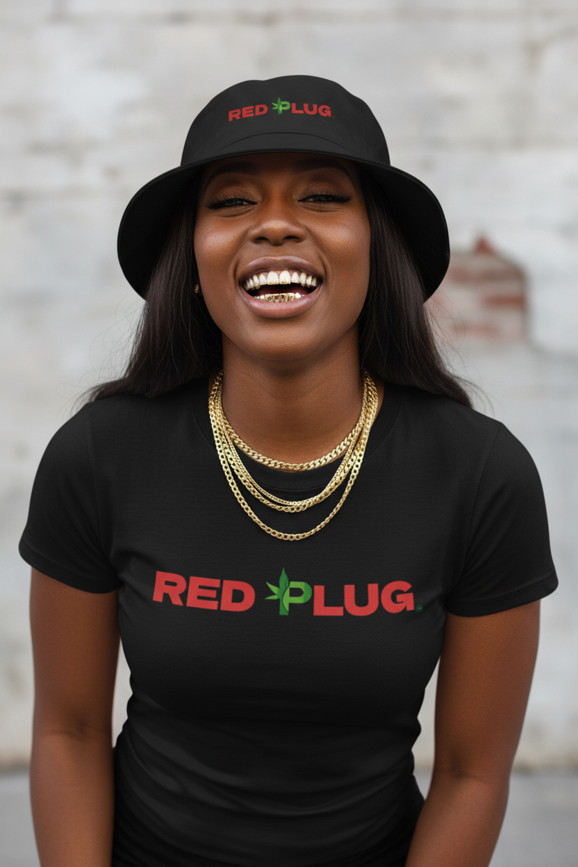Red Plug Lifestyle Mockup with Gold Grill