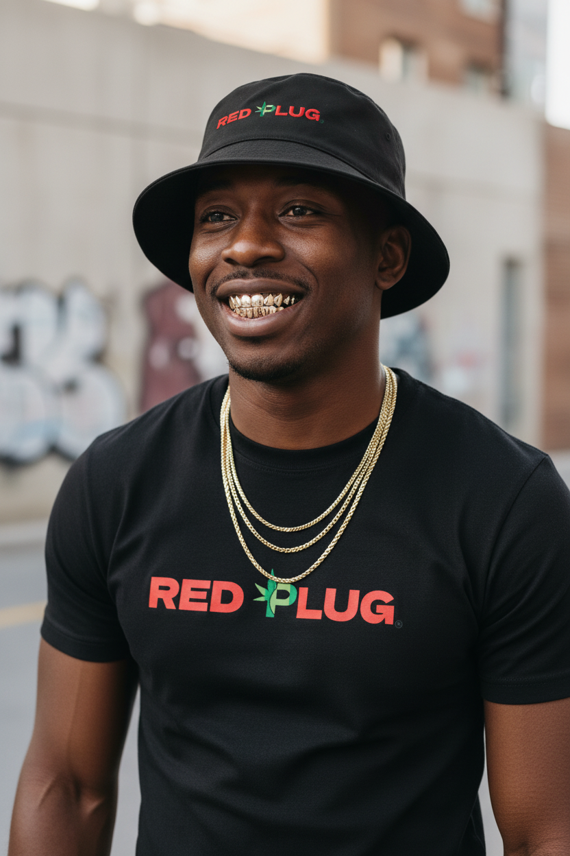 Red Plug Male Lifestyle Mockup